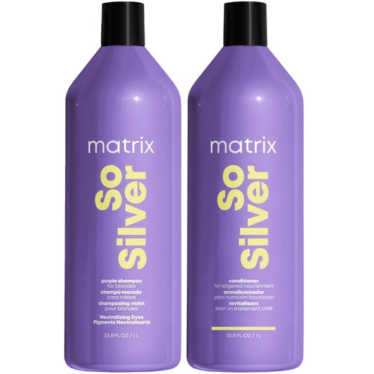 Matrix Total Results So Silver Purple Shampoo & Conditioner Twin 2 x 1000ml