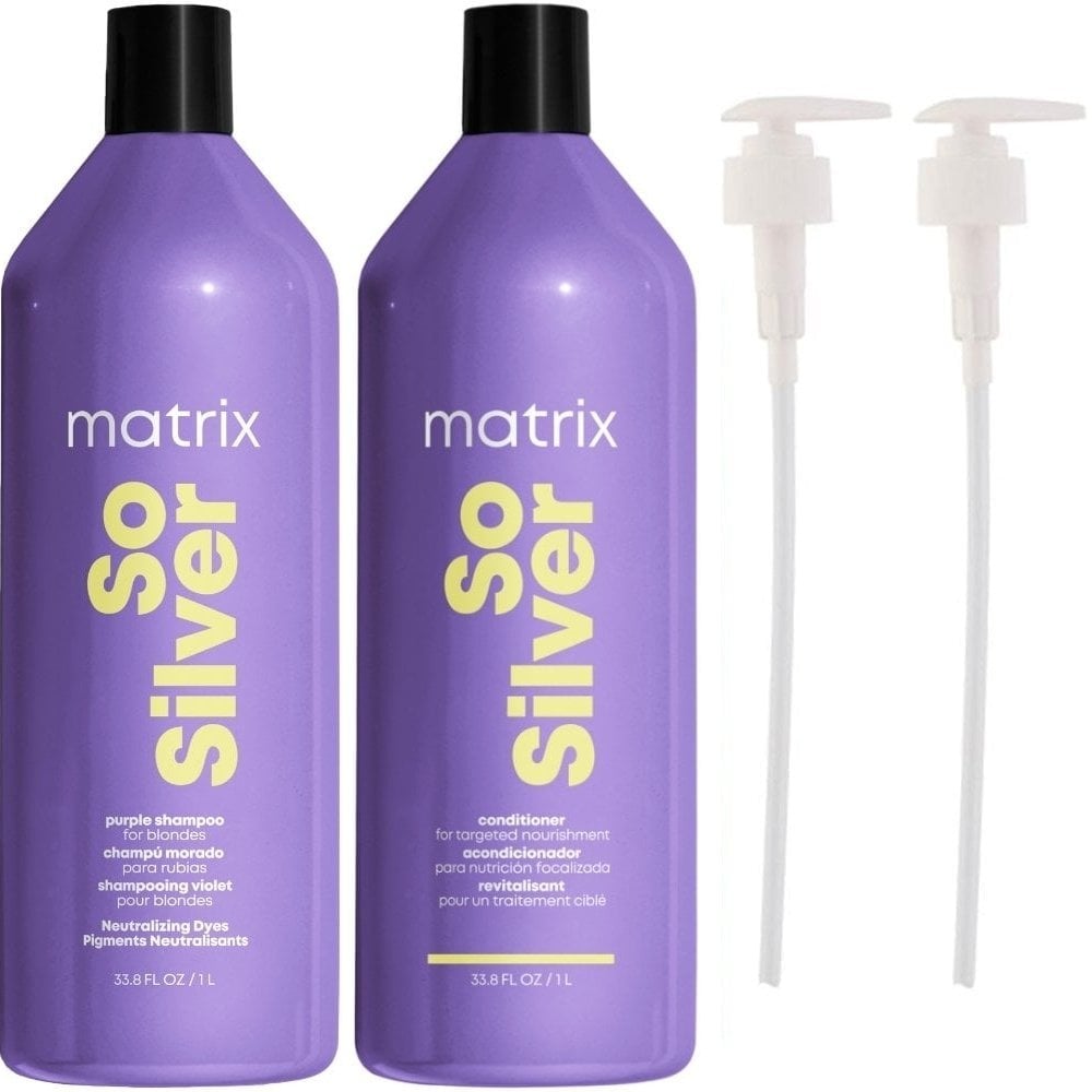 Matrix Total Results So Silver Purple Shampoo & Conditioner Twin 2 x 1000ml