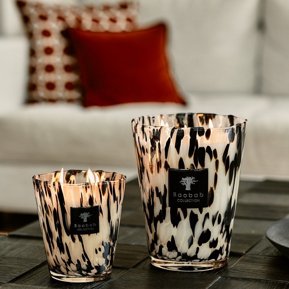 Baobab Collection Max 16 Pearls Black Candle