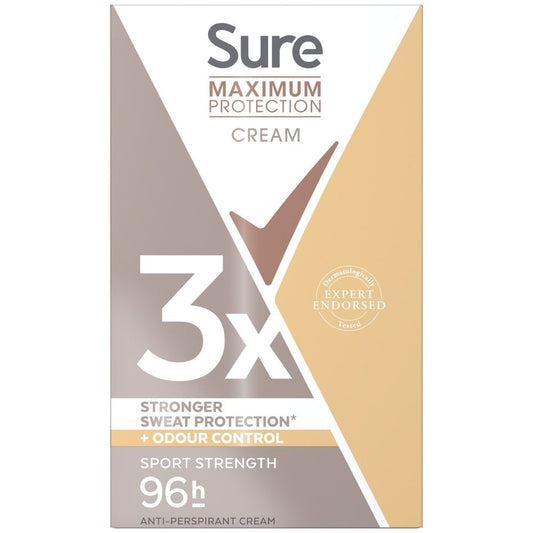 Sure Maximum Protection 96h Sport Strength Anti-Perspirant Deodorant Stick 45ml