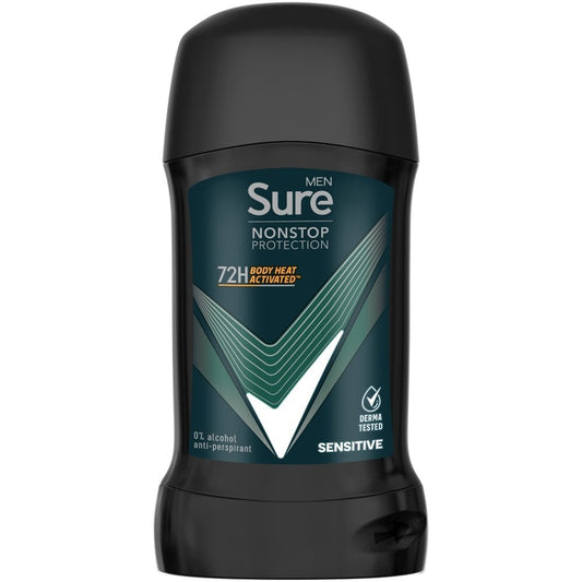 Sure Men Nonstop Protection 72h Sensitive Anti-Perspirant Deodorant Stick 50ml