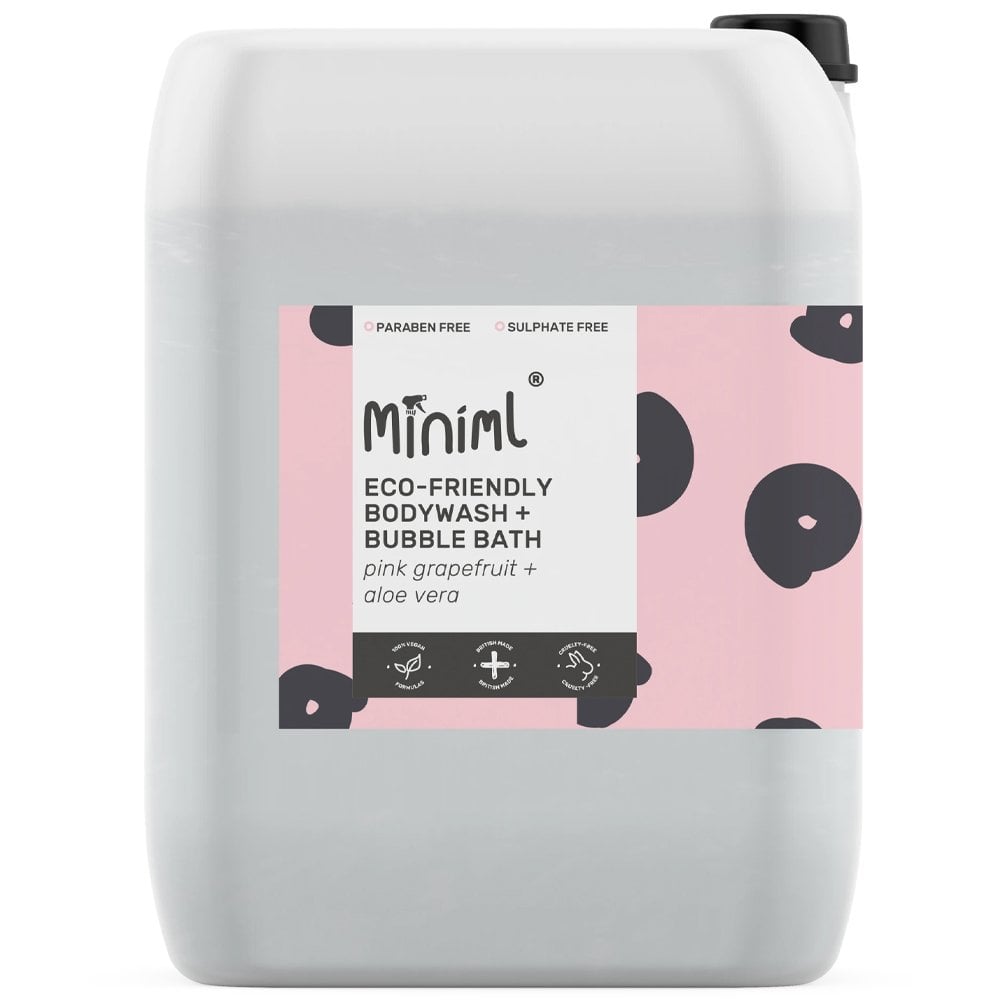 Miniml Eco-Friendly Body Wash & Bubble Bath Pink Grapefruit + Aloe Vera 5000ml