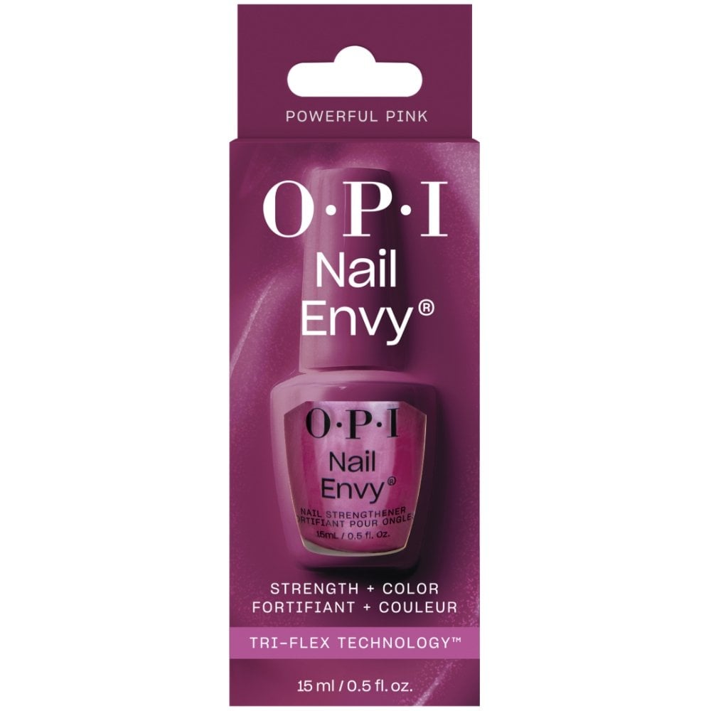 OPI Nail Envy Nail Strengthener Strength + Colour Powerful Pink 15ml