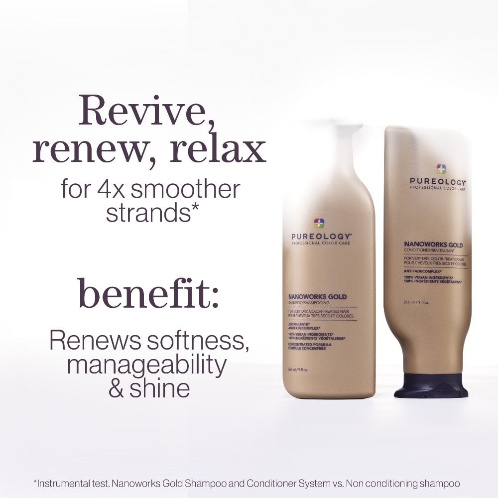 Pureology Nanoworks Gold Shampoo & Conditioner Twin 2 x 266ml