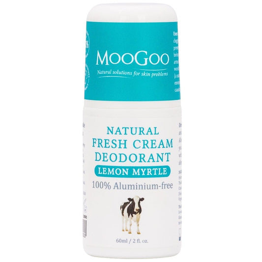 MooGoo Natural Fresh Cream Aluminium Free Deodorant Lemon Myrtle 60g