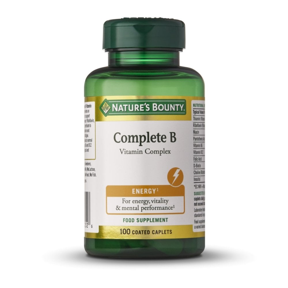 Nature's Bounty Complete B Vitamin Complex 100 Caplets