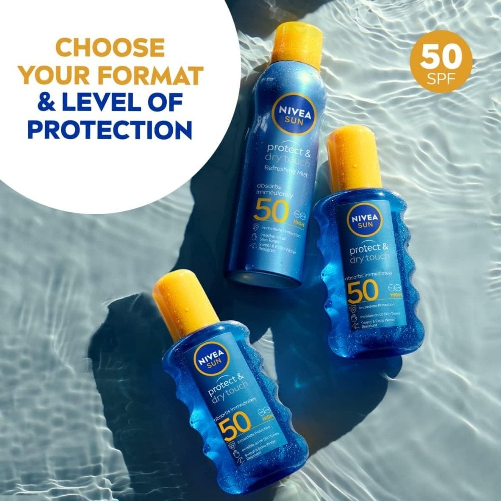 Nivea Sun Protect & Dry Touch Sunscreen Spray SPF50 200ml