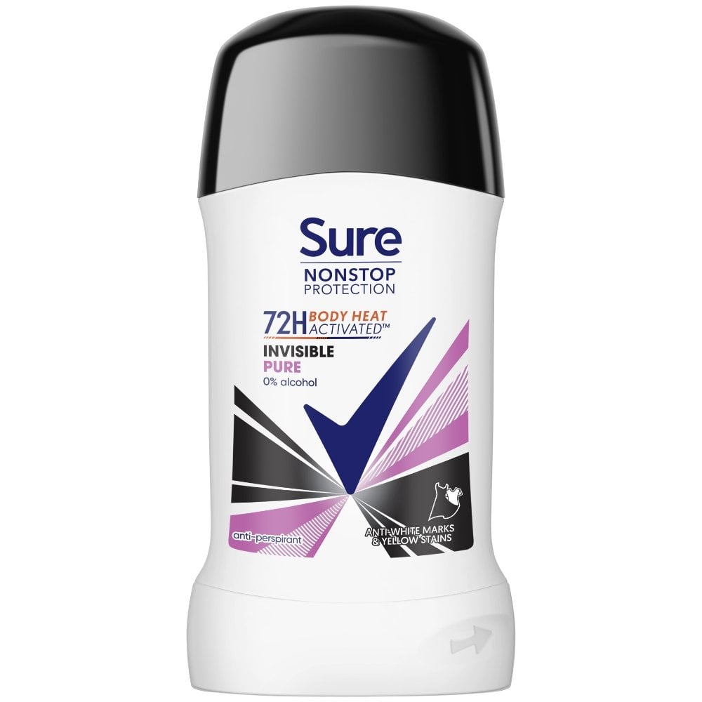 Sure Nonstop Protection 72h Invisible Pure Anti-Perspirant Deodorant Stick 50ml