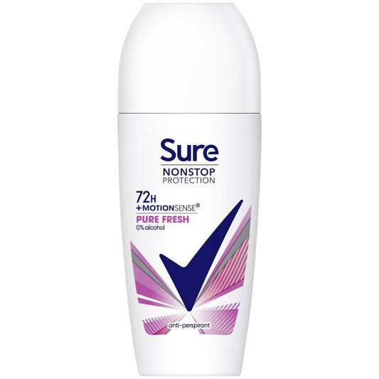 Sure Nonstop Protection 72h Pure Fresh Anti-Perspirant Deodorant Roll-On 50ml