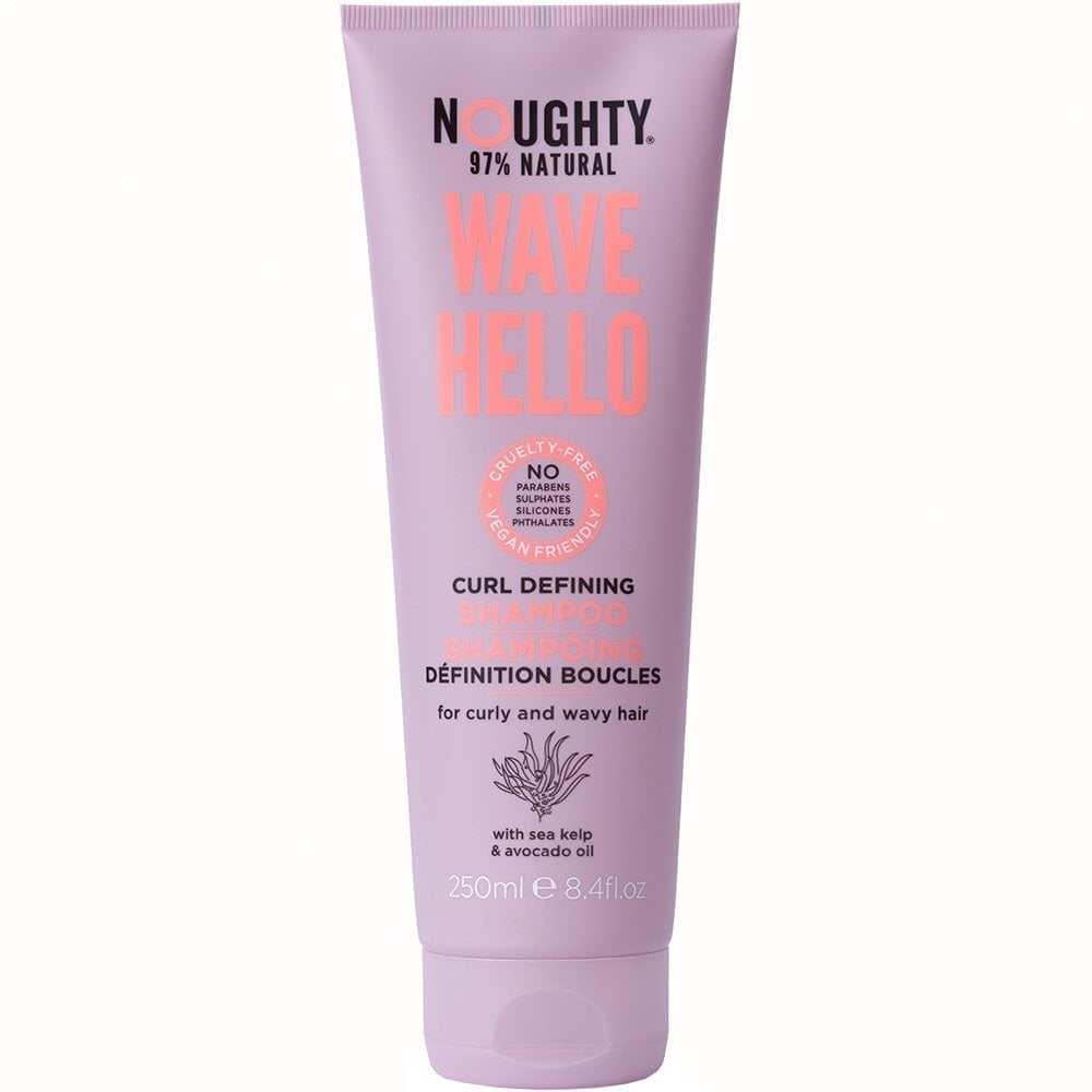 Noughty Wave Hello Curl Defining Shampoo 250ml, Conditioner 250ml & Scrunching Jelly 200ml Trio