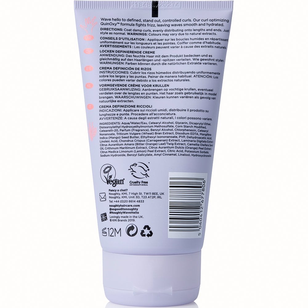 Noughty Wave Hello Curl Defining Taming Cream 150ml