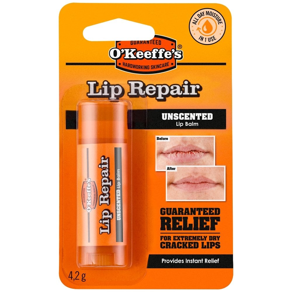 O'Keeffe's Lip Repair Unscented Lip Balm Stick 4.2g