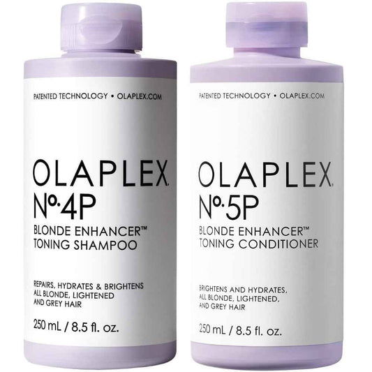 Olaplex Blonde Toning Shampoo No 4P & No 5P Blonde Enhancer Toning Conditioner Twin 2 x 250ml