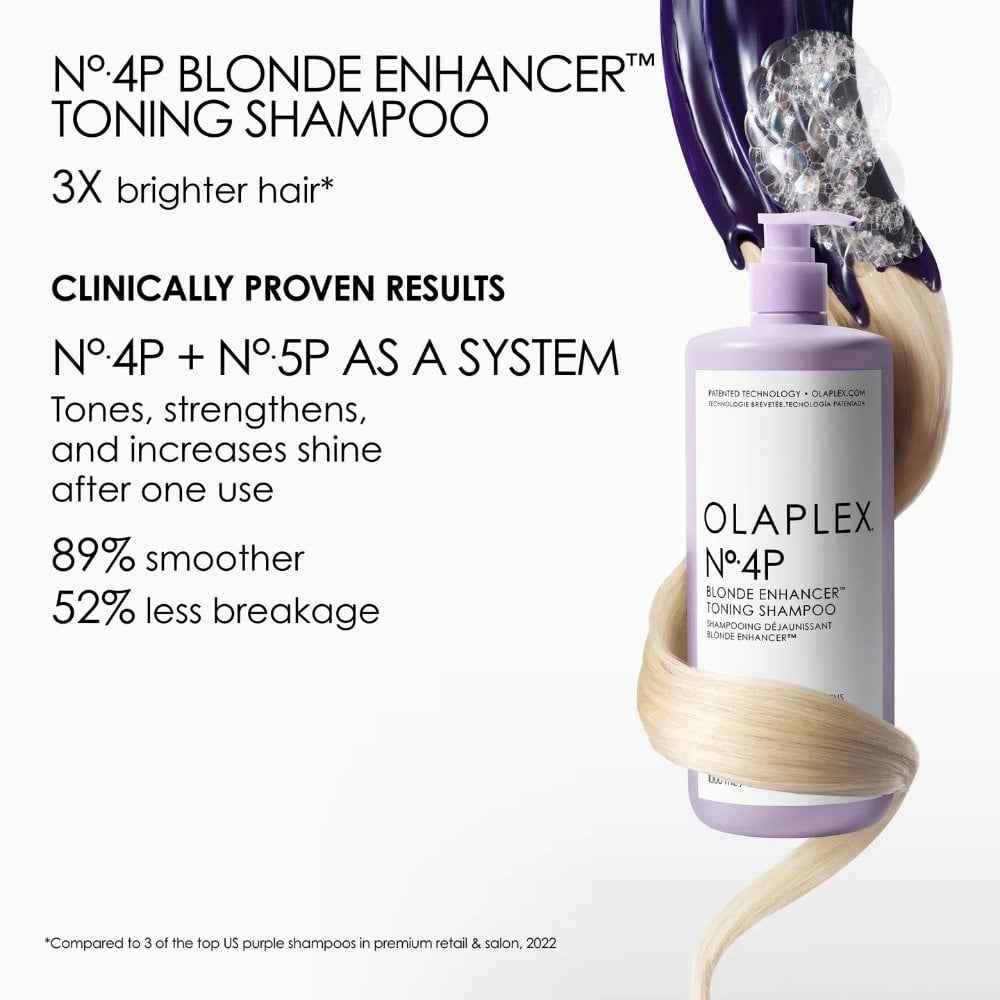 Olaplex No 4P Blonde Enhancer Toning Shampoo 1000ml