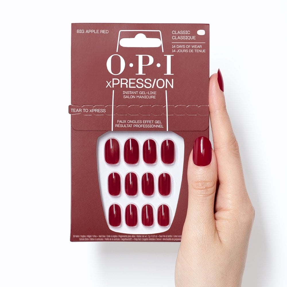 OPI xPress/On Nails Big Apple Red 30x