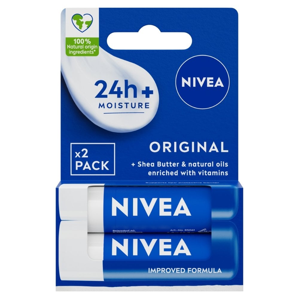 Nivea Original Care Lip Balm Duo Pack 2 x 5.5ml