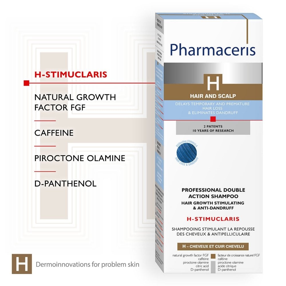 Pharmaceris H H-Stimuclaris Double Action Hair Growth Stimulating & Anti-Dandruff Shampoo 250ml
