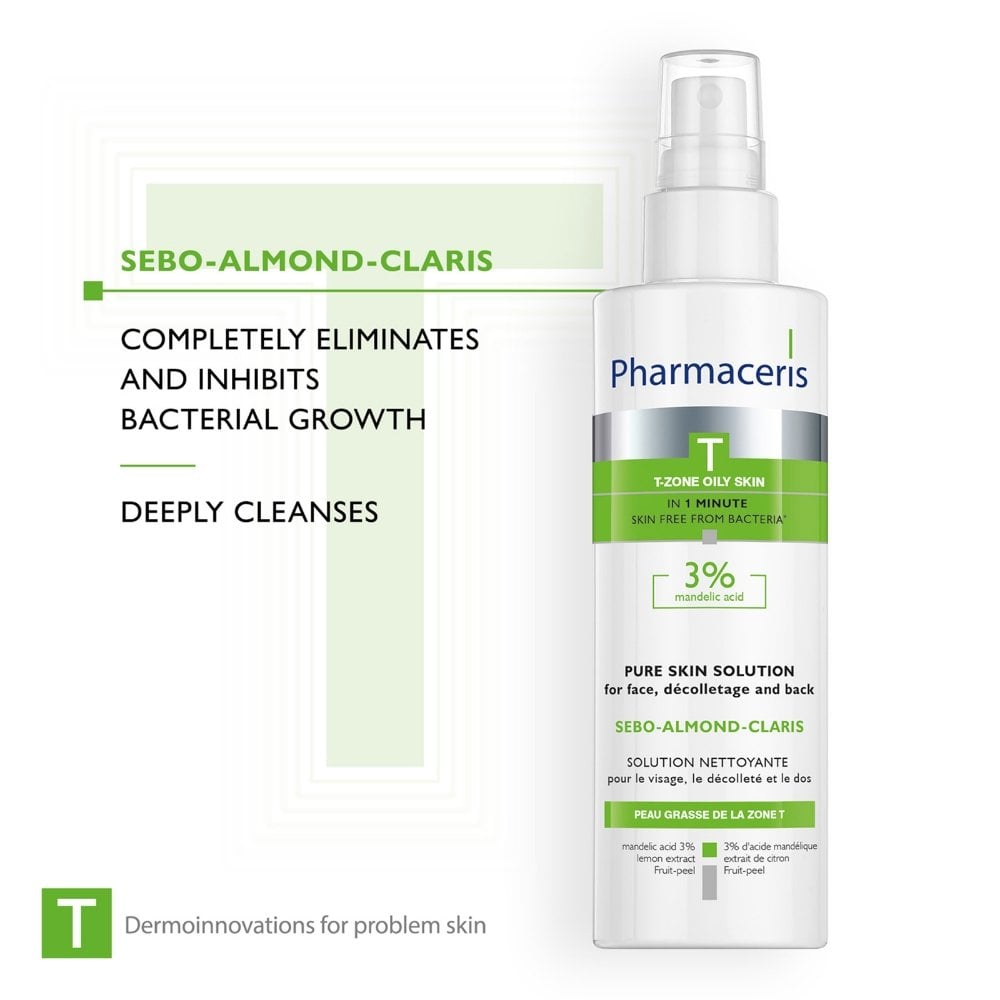 Pharmaceris T Sebo-Almond Claris Bacteriostatic Pure Skin Solution 190ml