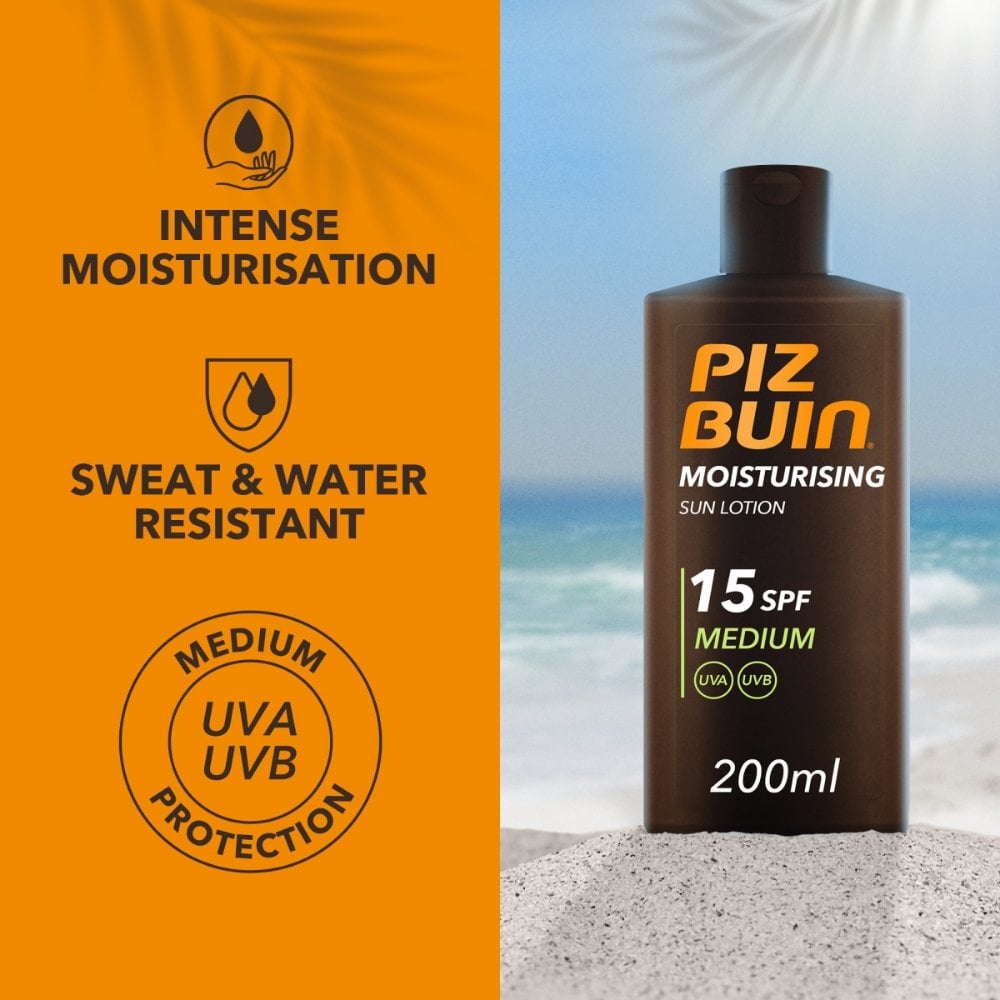 Piz Buin Moisturising Sun Lotion SPF15 200ml