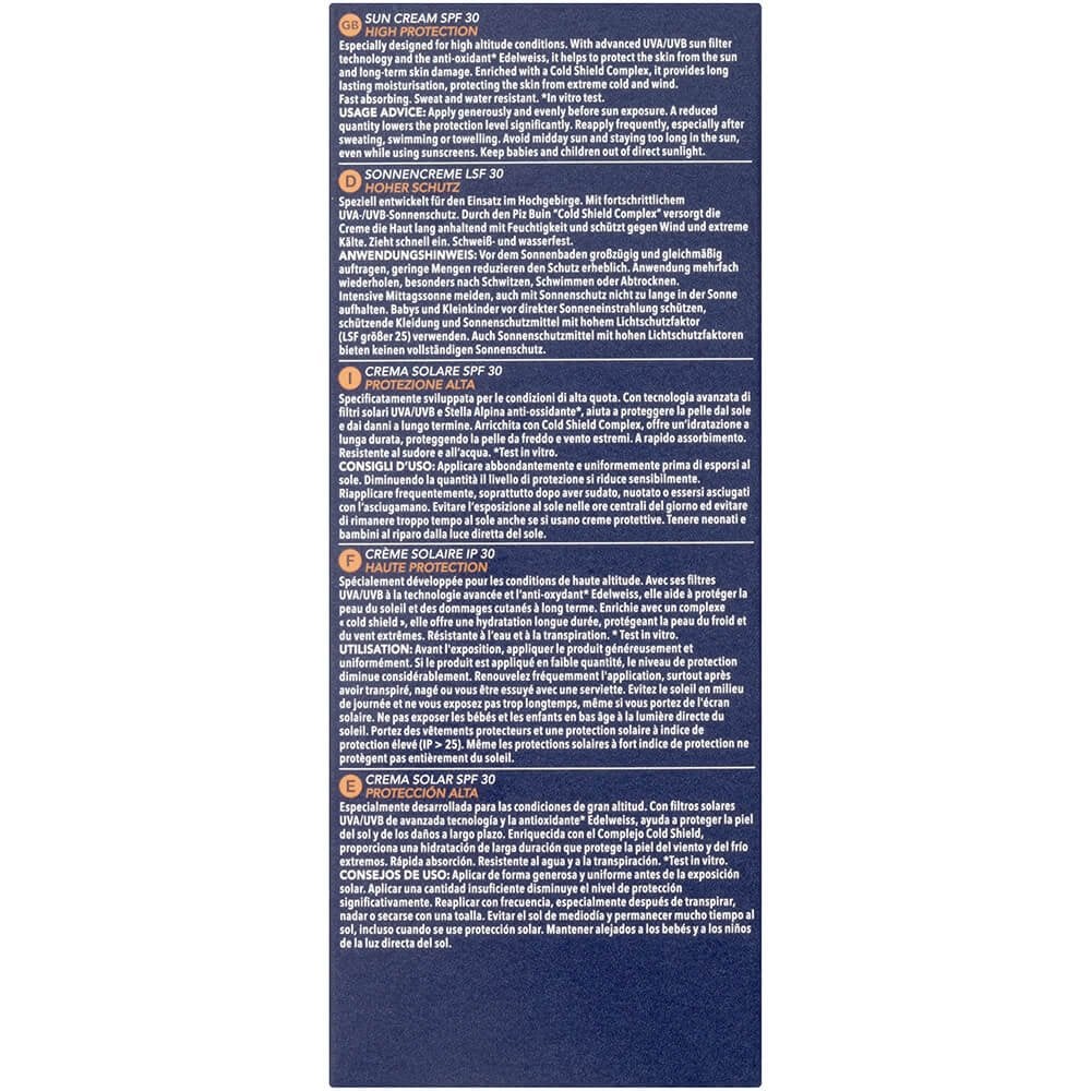 Piz Buin Mountain Sun Cream SPF30 50ml