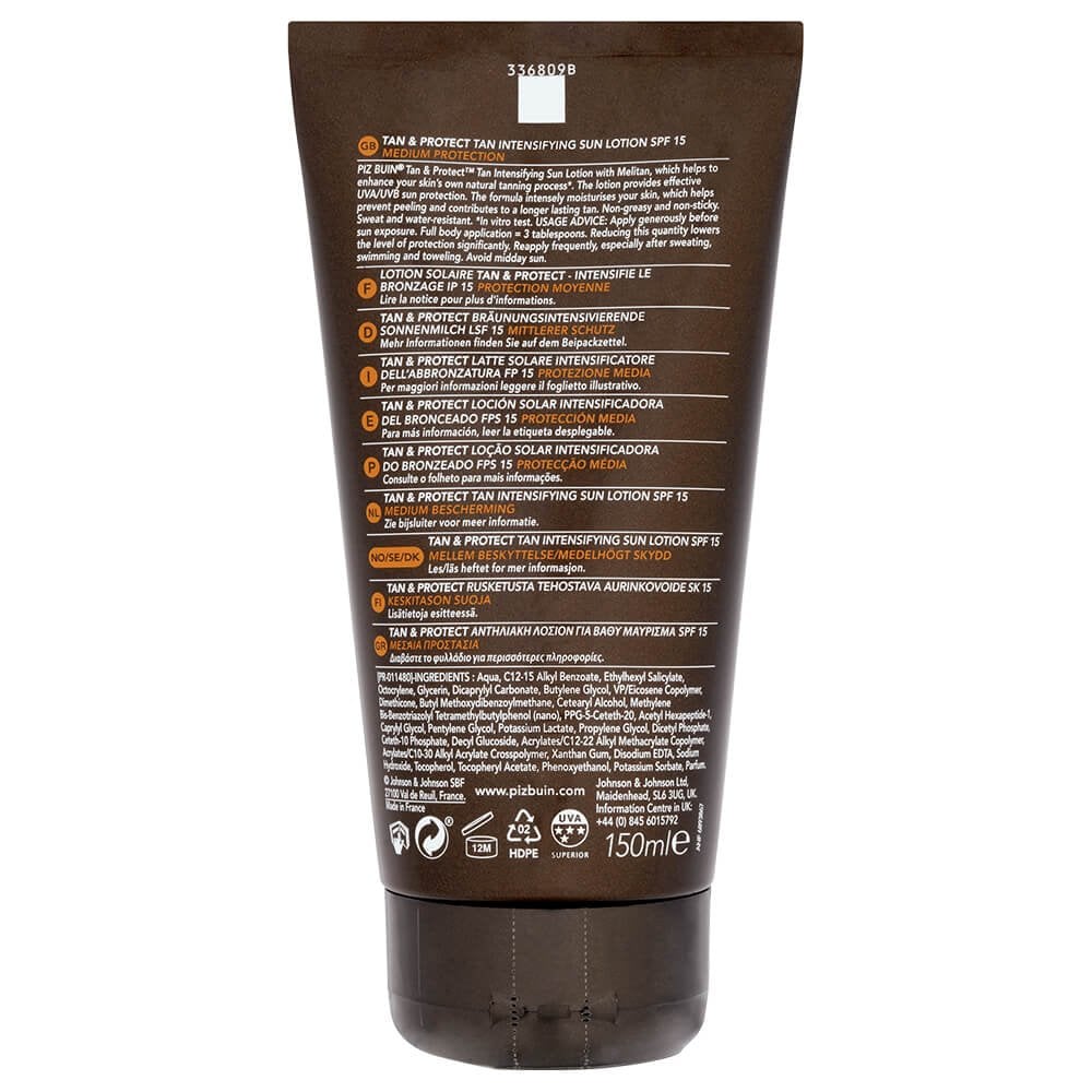 Piz Buin Tan & Protect Lotion SPF15 150ml