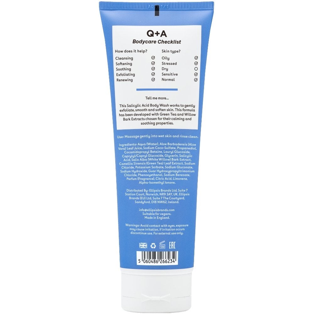Q+A Salicylic Acid Body Wash 250ml