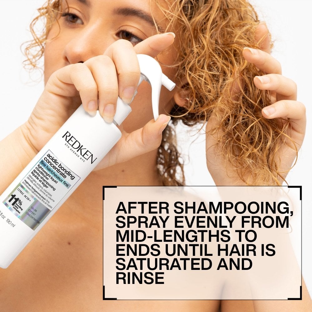 Redken Acidic Bonding Concentrate Shampoo 300ml & Lightweight Liquid Conditioner 190ml Twin