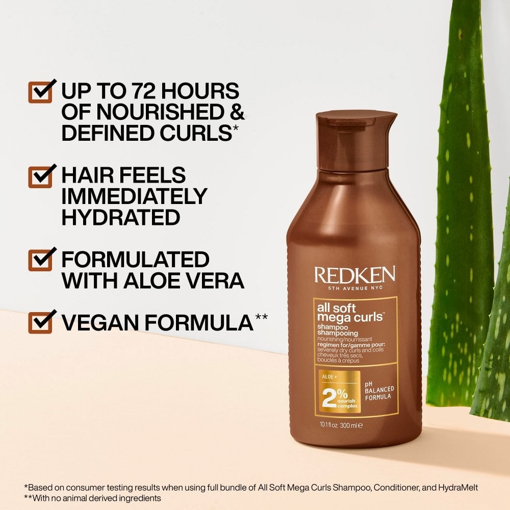 Redken All Soft Mega Curls Hydrating Shampoo 300ml