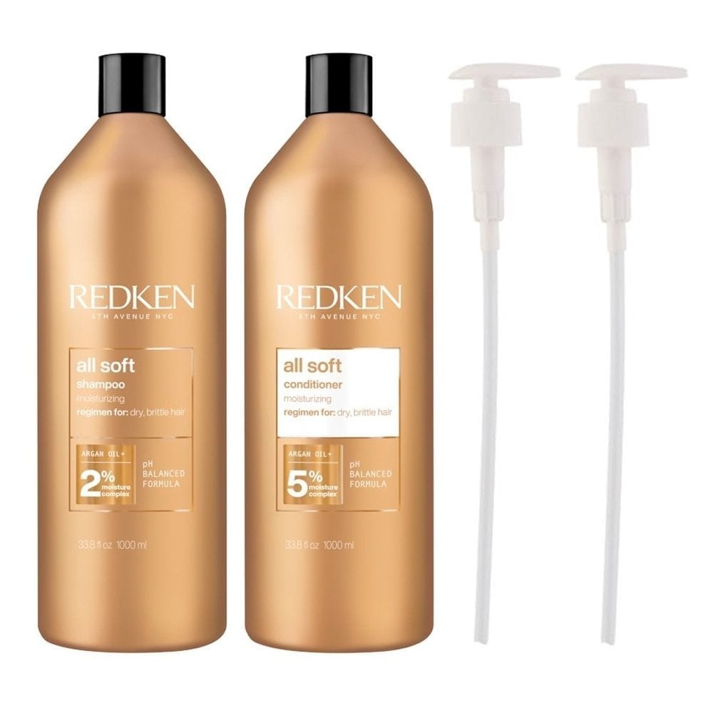 Redken All Soft Moisturising Shampoo & Conditioner Twin 2 x 1000ml