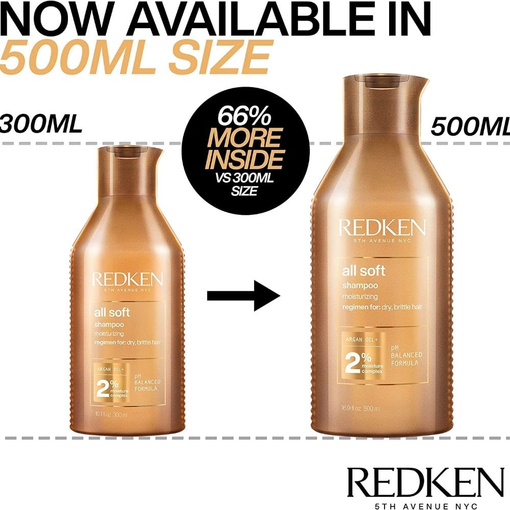 Redken All Soft Moisturising Shampoo 500ml