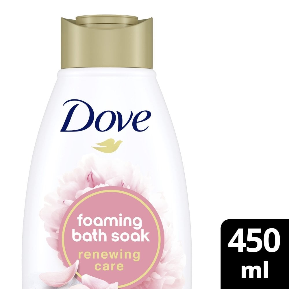 Dove Renewing Care Foaming Bath Soak Peony & Rose 450ml