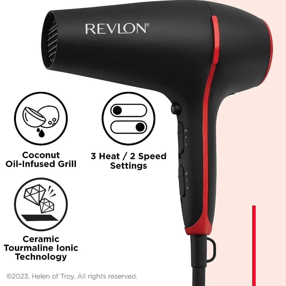Revlon Pro Collection SmoothStay Coconut Oil Infused Hair Dryer & Volumiser with Diffuser