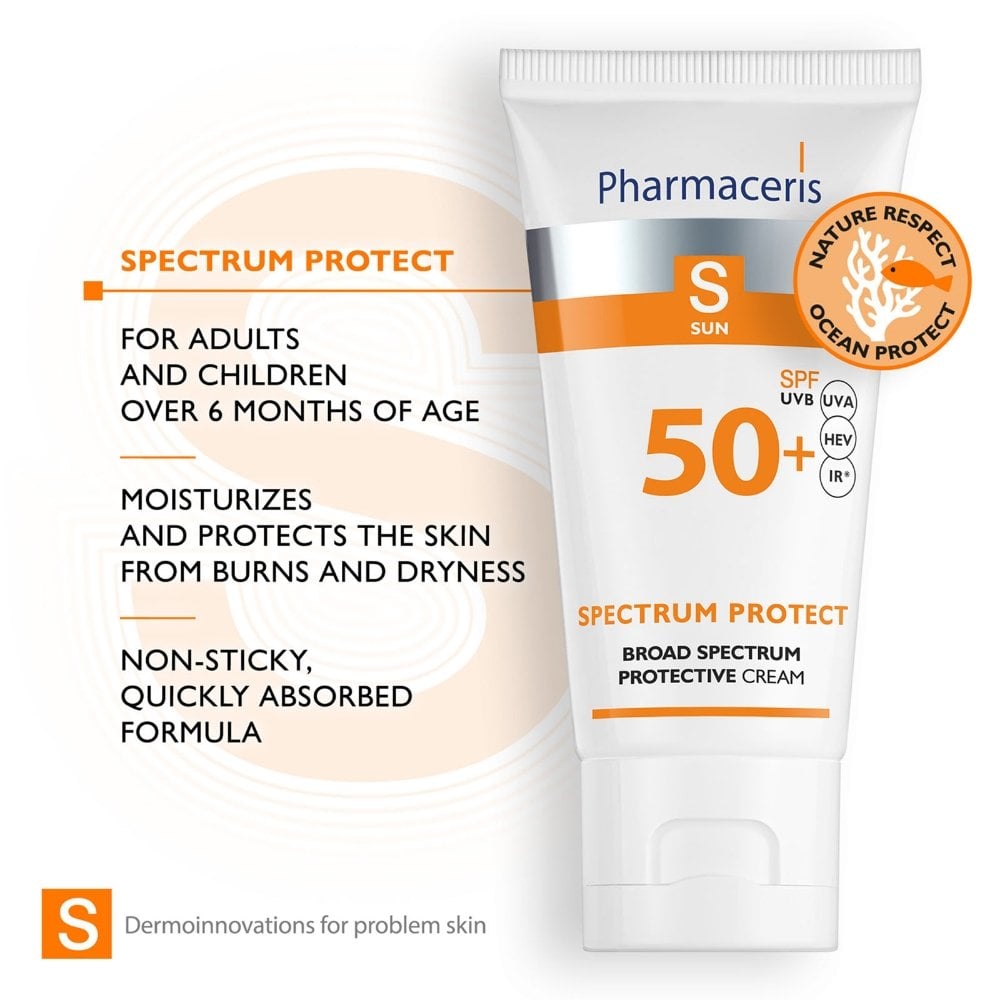 Pharmaceris S Broad Spectrum Sun Protection Cream for Adults & Children SPF50 50ml