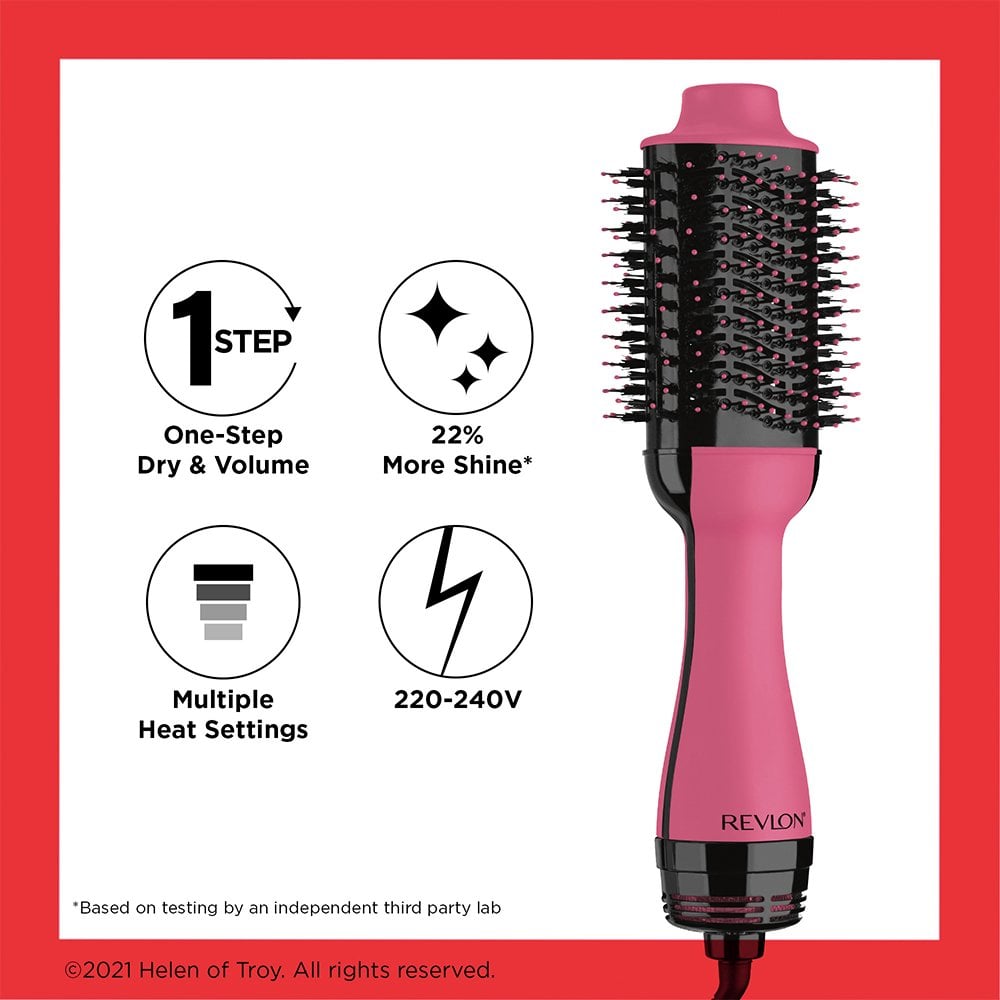 Revlon Pro Collection Salon One-Step Hair Dryer & Volumiser Pink