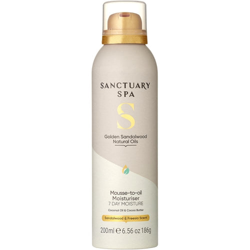 Sanctuary Spa Golden Sandalwood Natural Oils Mousse-To-Oil Moisturiser 200ml