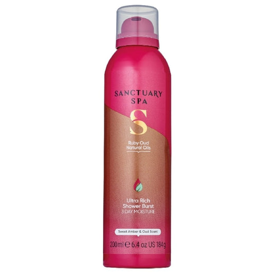 Sanctuary Spa Sweet Almond & Ruby Oud Ultra Rich Shower Burst 200ml
