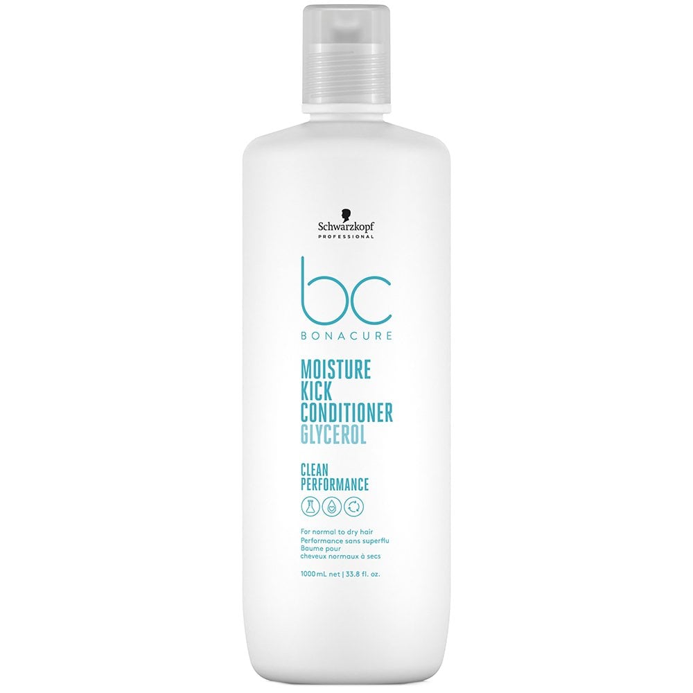 Schwarzkopf Professional BC Bonacure Clean Moisture Kick Shampoo & Conditioner Twin 2 x 1000ml