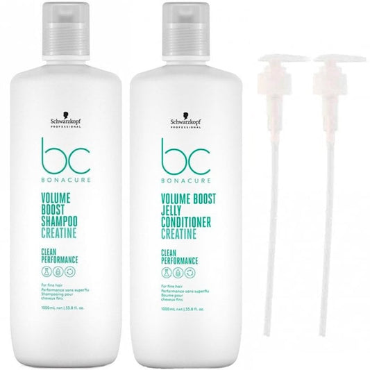 Schwarzkopf Professional BC Bonacure Clean Volume Boost Shampoo & Conditioner Twin 2 x 1000ml
