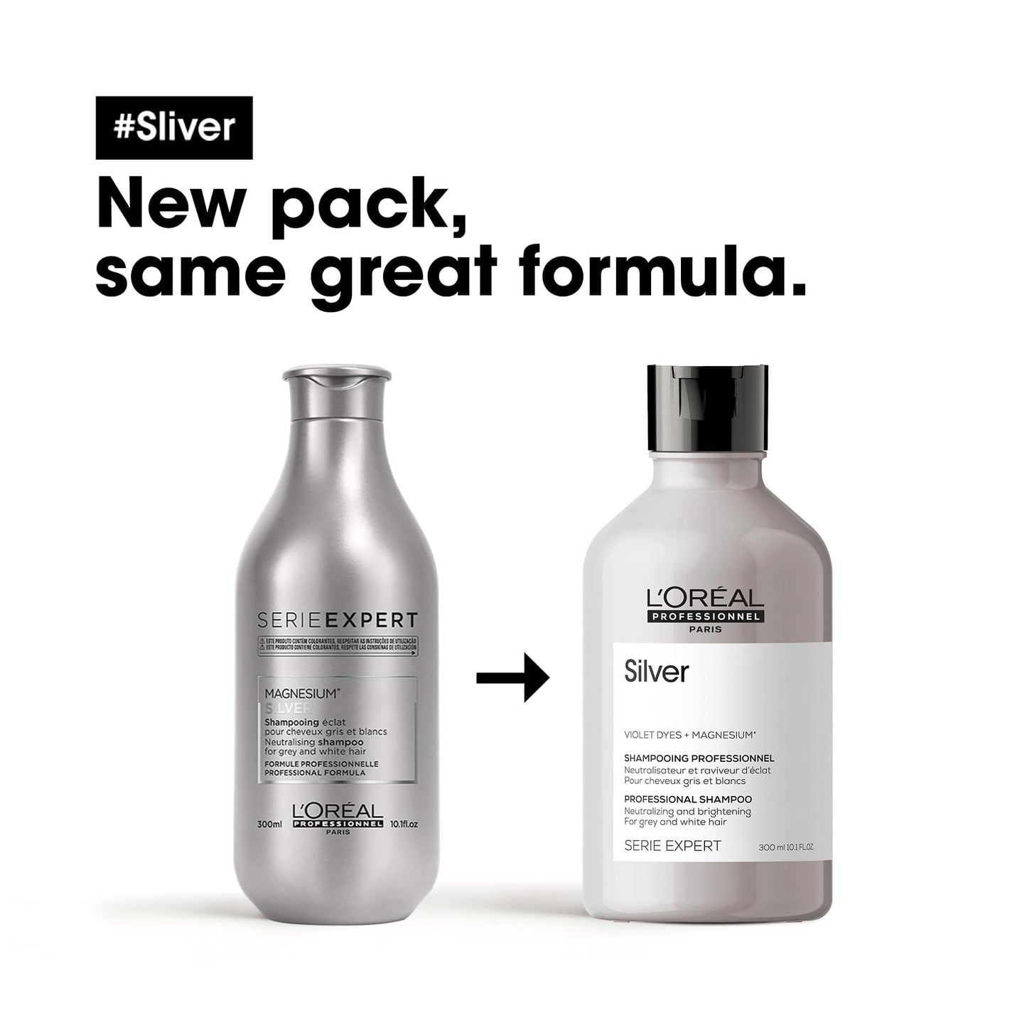 L'Oreal Professionnel Serie Expert Silver Neutralising + Brightening Shampoo 300ml