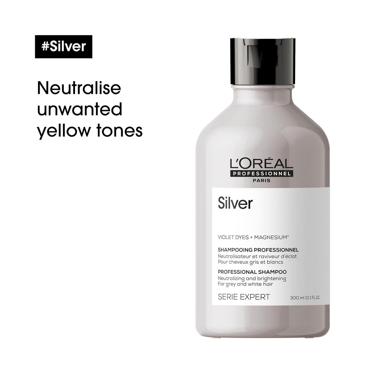 L'Oreal Professionnel Serie Expert Silver Neutralising + Brightening Shampoo 300ml