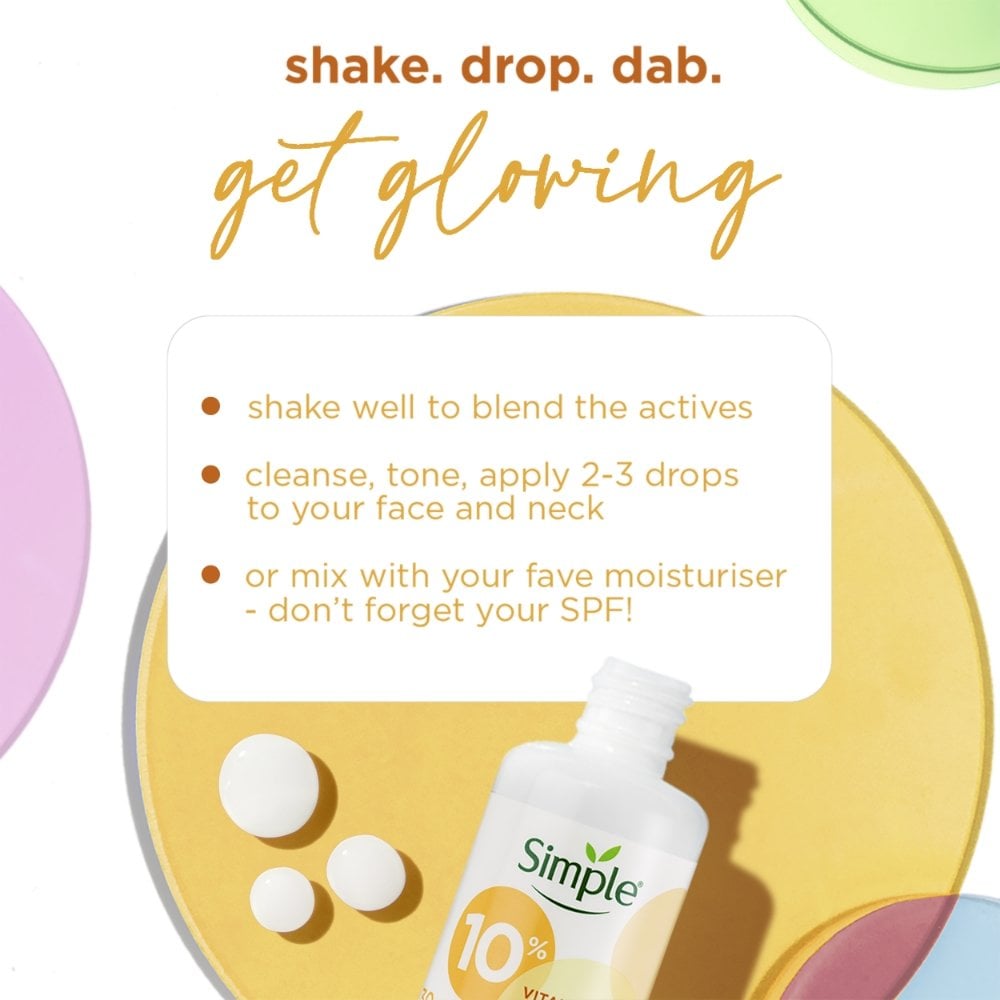 Simple 10% Vitamins C + E + F Booster Serum 30ml
