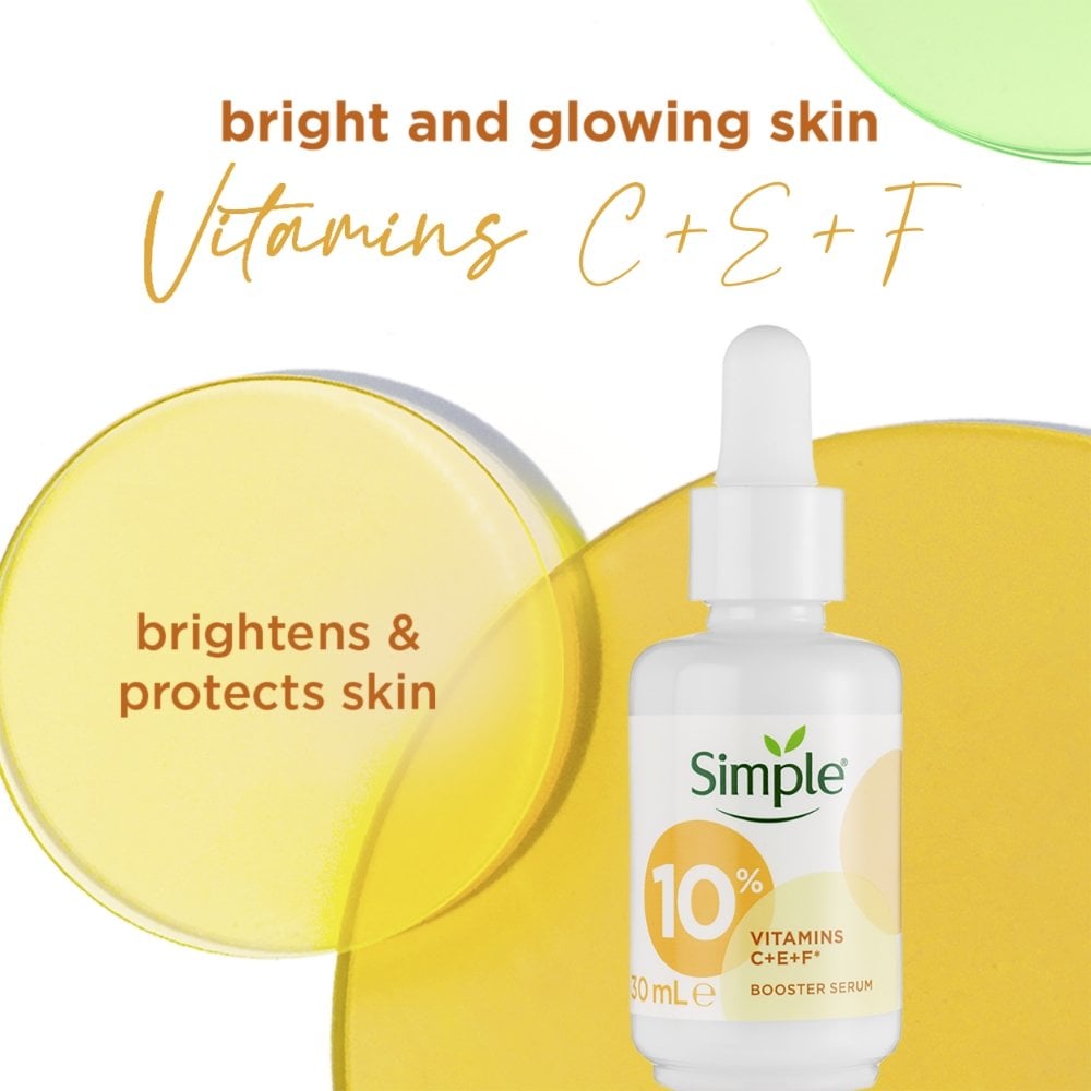 Simple 10% Vitamins C + E + F Booster Serum 30ml