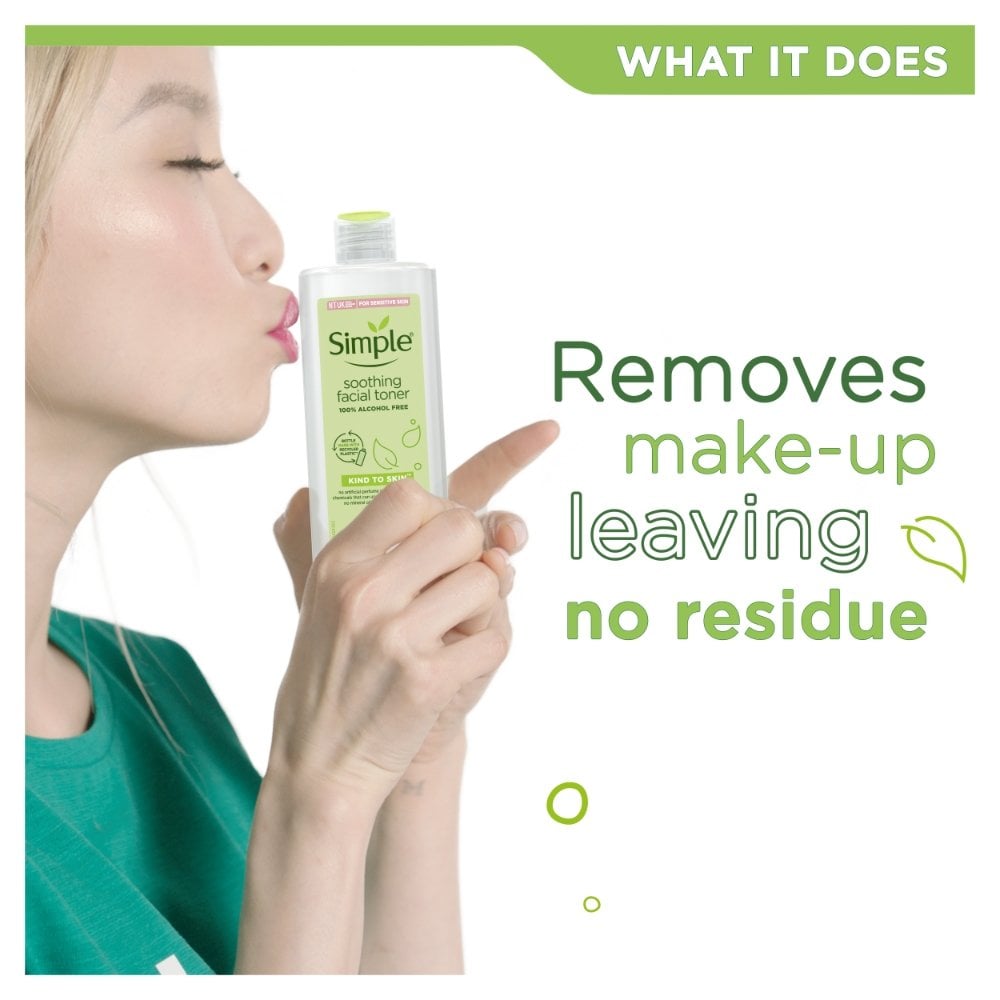Simple Kind To Skin 100% Alcohol Free Soothing Facial Toner 200ml