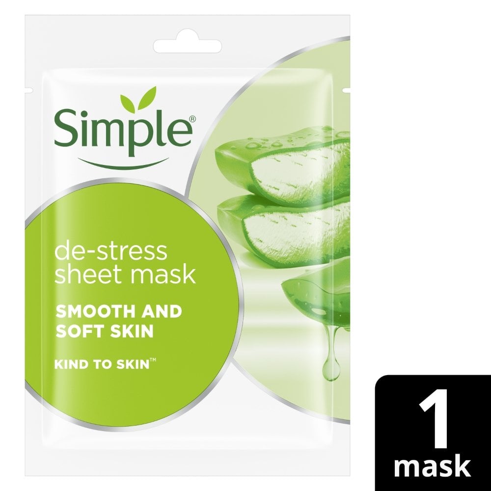Simple Kind To Skin De-Stress Sheet Mask 21ml