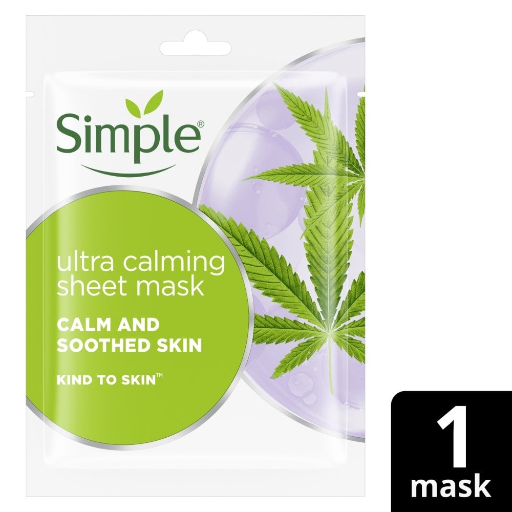 Simple Kind To Skin Intense Recovery Calming Sheet Mask 21ml