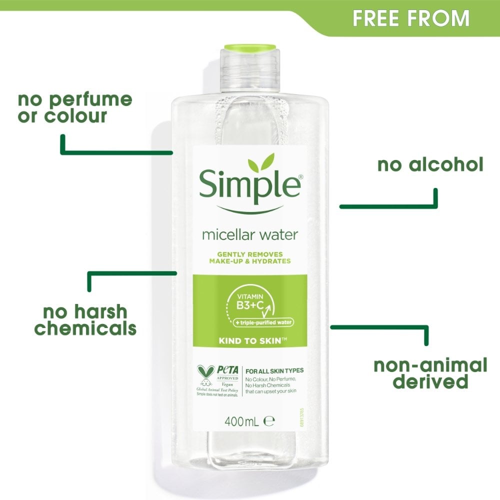 Simple Kind To Skin Micellar Cleansing Water 400ml