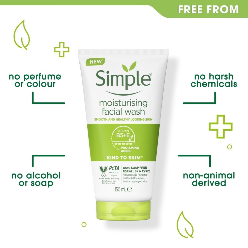Simple Kind To Skin Moisturising Facial Foam Wash 150ml