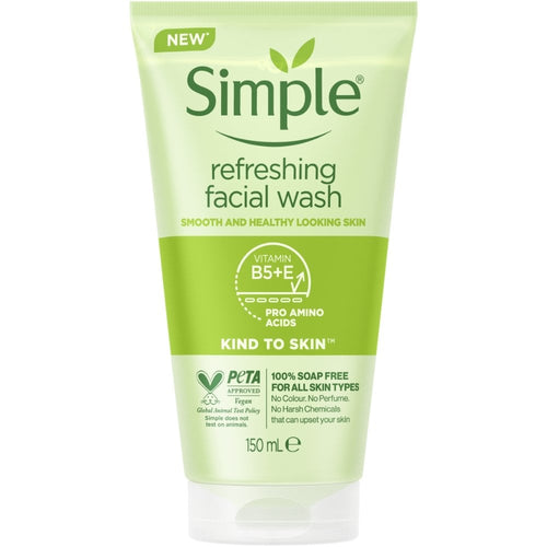 Simple Kind To Skin Refreshing Facial Wash Gel 150ml
