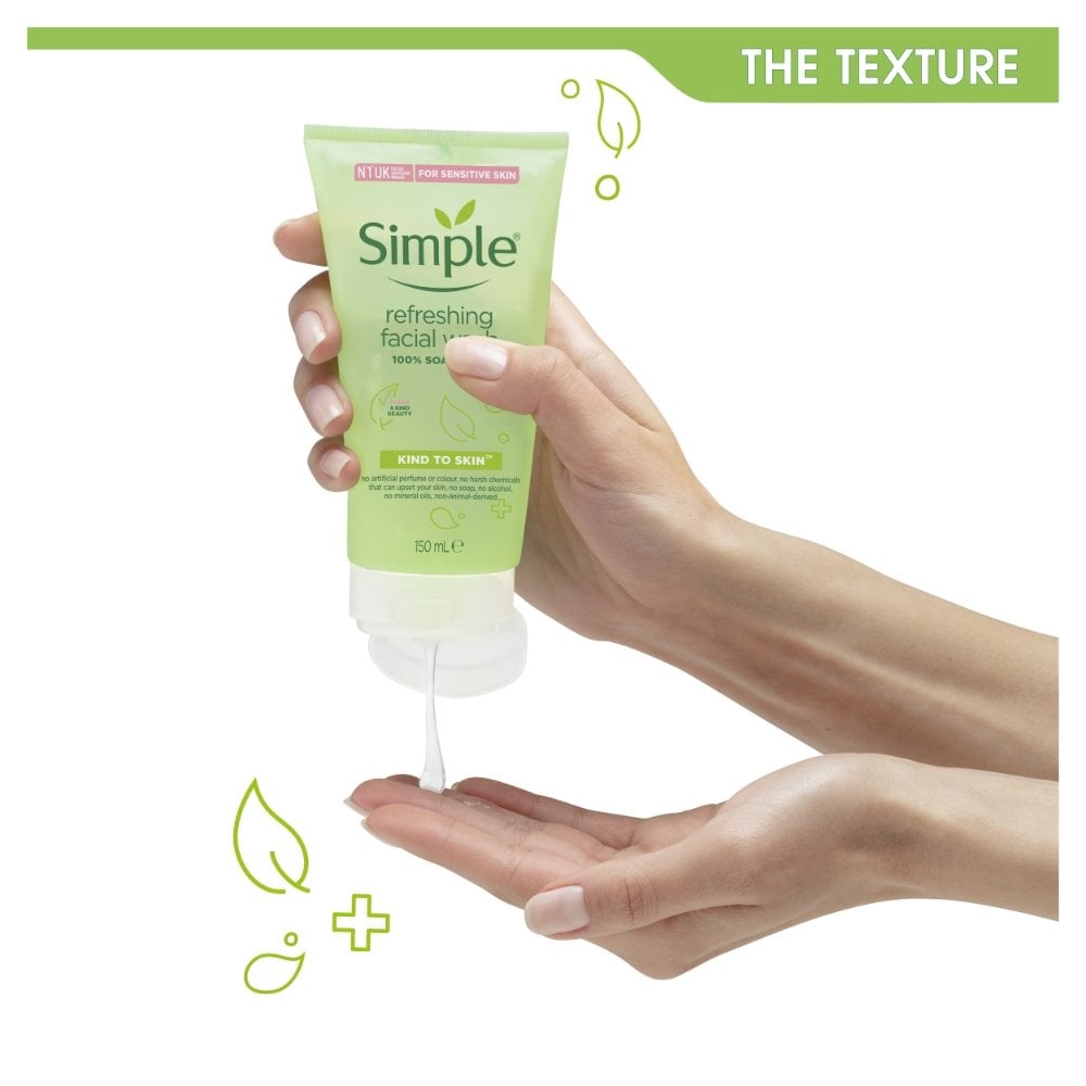 Simple Kind To Skin Refreshing Facial Wash Gel 150ml