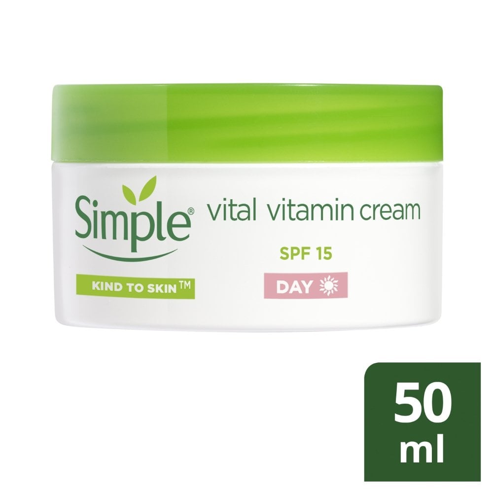 Simple Kind To Skin Vital Vitamin Day Cream SPF15 50ml